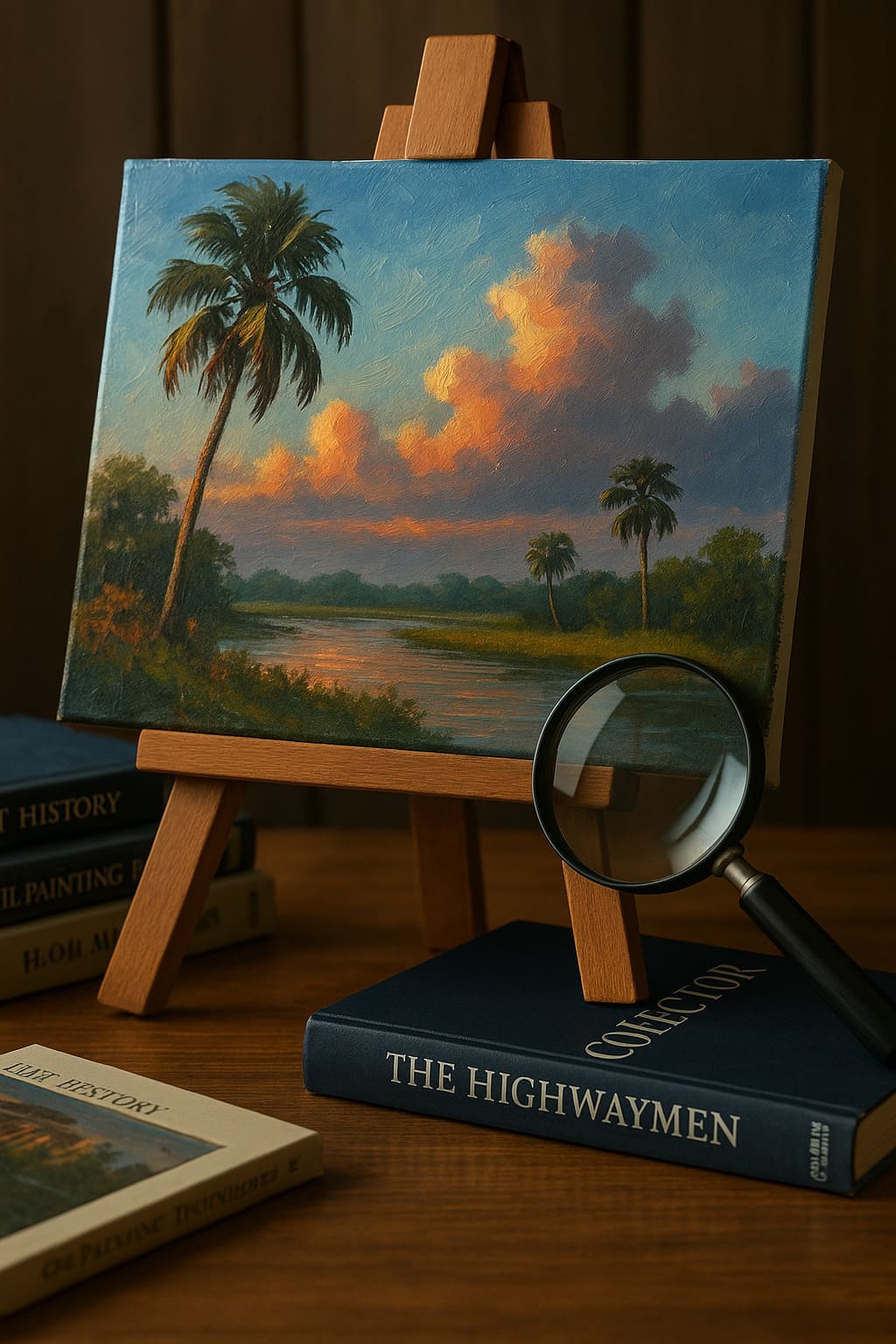 authenticate highwaymen painting